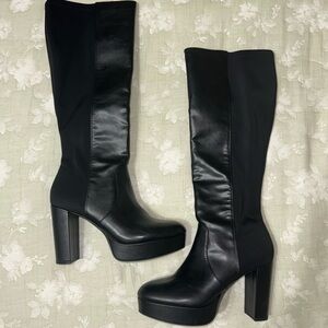 Mix No. 6 Platform Knee-High Stretch Boots